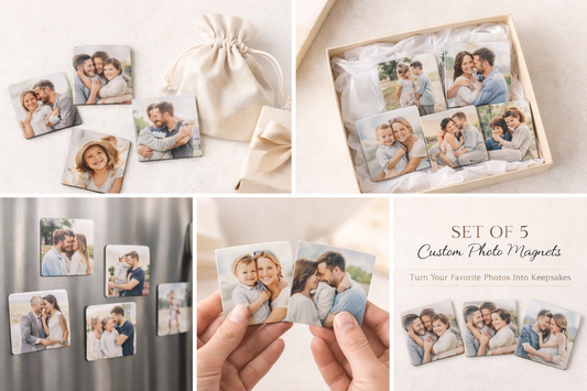 5 Pack Custom Photo Magnets